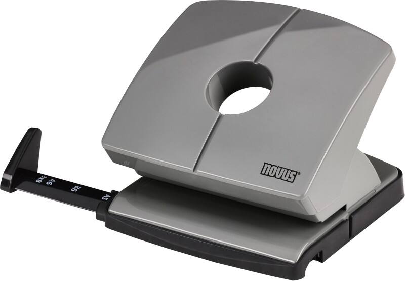 Novus OFFICE 2 Löcher Locher Kunststoff, Metall 20 Blatt 025-0656 Grau