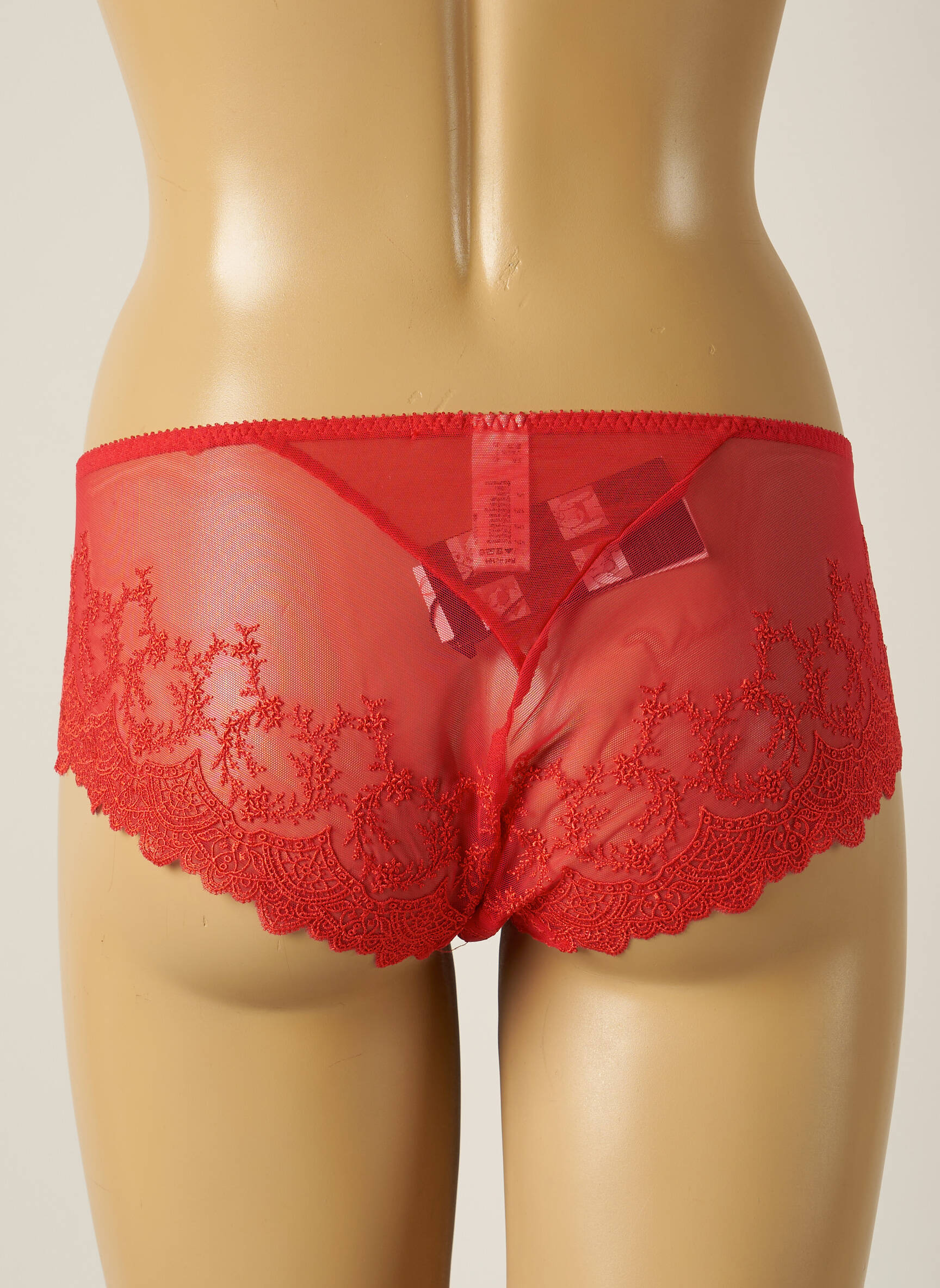 Empreinte Shorties Femme couleur rouge