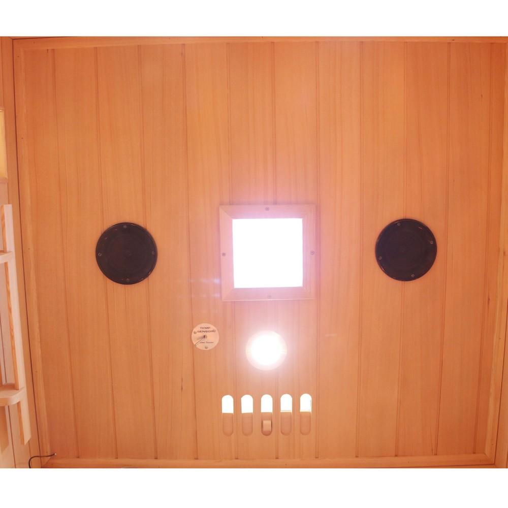Dewello Infrarotkabine Infrarotsauna HYDER 115cm x 105cm x 190cm Vollspektrum