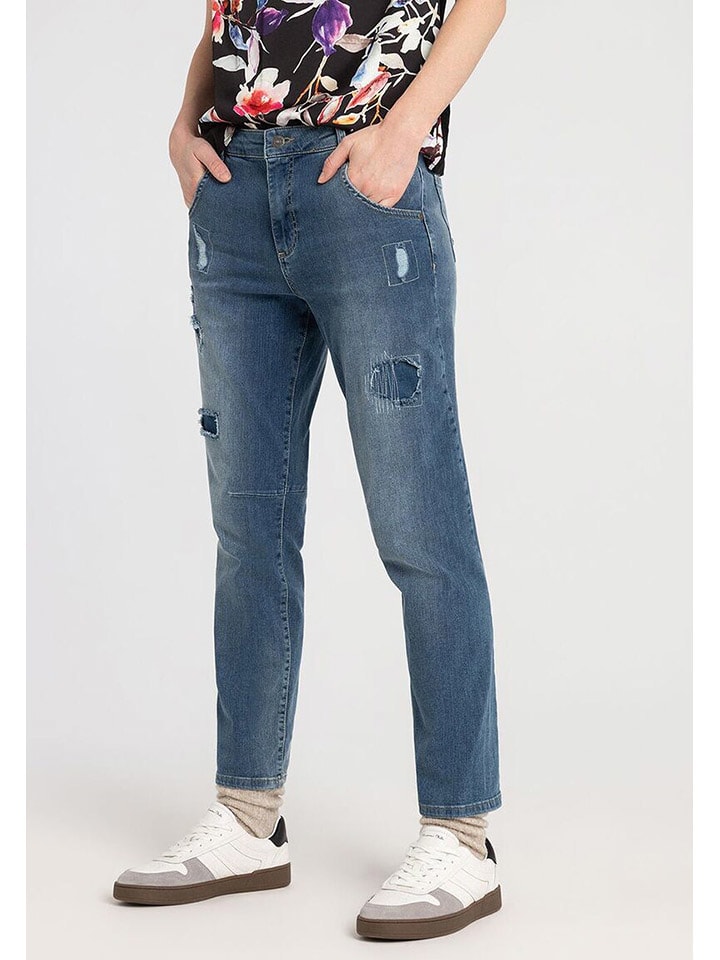 More & More Jeans - Boyfriend fit - in Blau günstig kaufen