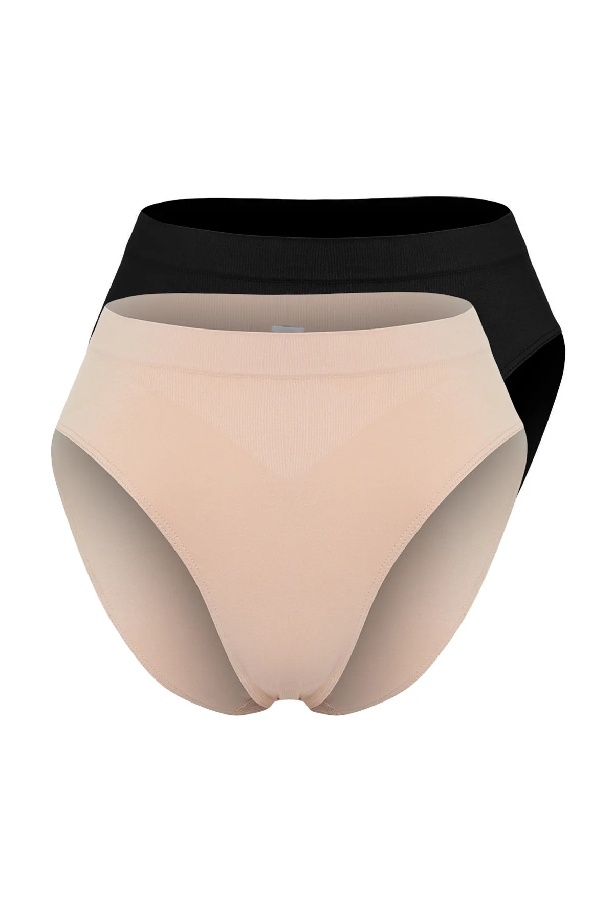 Trendyol Collection  Black-Ten 2er-Pack nahtlose Hipster-Strickhöschen THMAW22KU0013