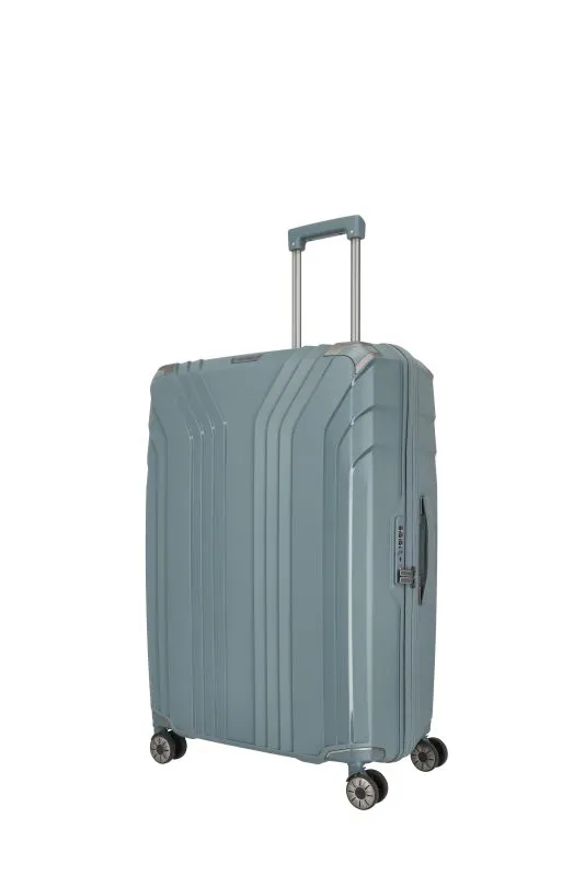 Travelite ELVAA Trolley L mit 4 Rollen - Blaugrau