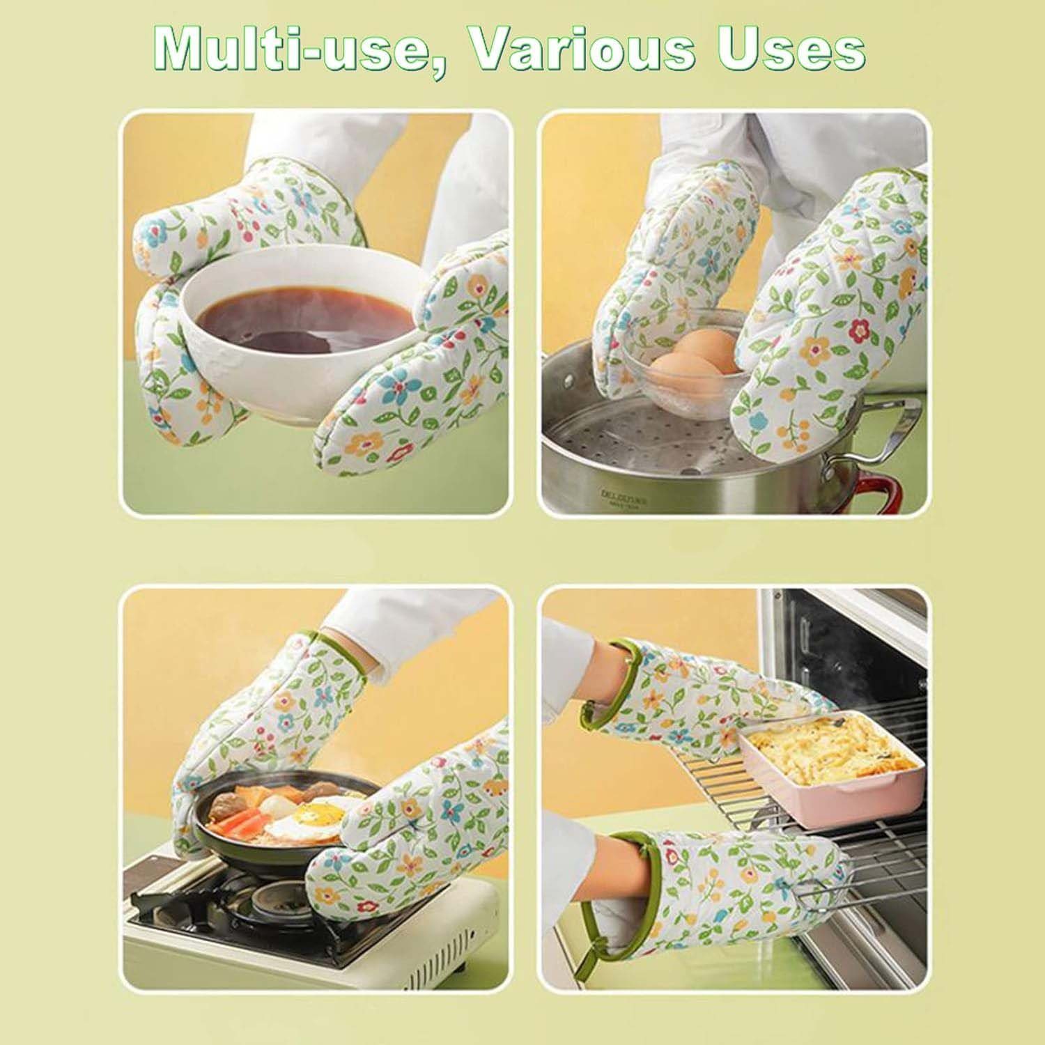 aikidio Topflappen Ofenhandschuh Küchenhandschuhe Kochhandschuhe Zum Backen Mikrowelle, (1-tlg)