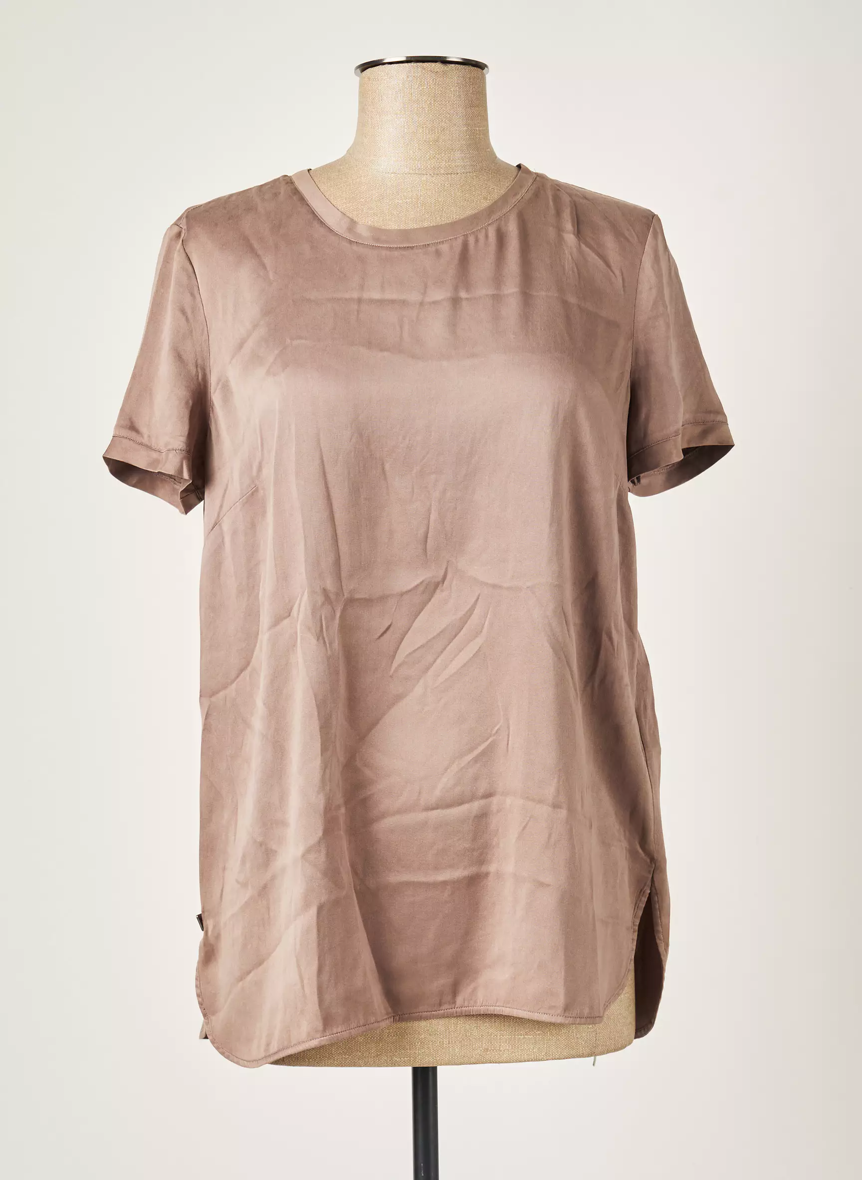 Manila Grace Tshirts Femme couleur marron