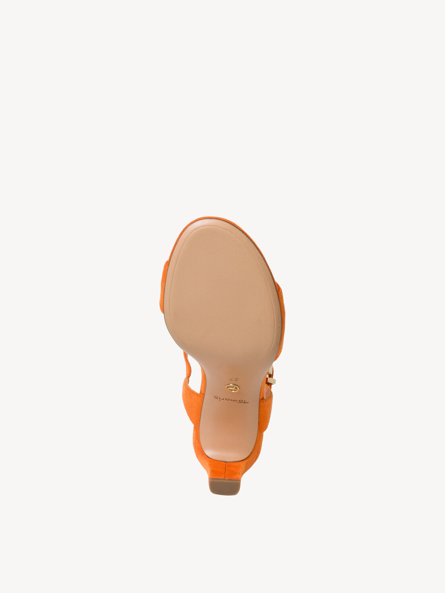 Sandale à talon - orange