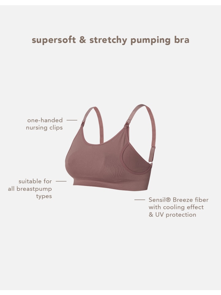 Noppies Nahtloser Still-Bh Pumping Mae Sensil® Breeze in Deep Taupe günstig kaufen