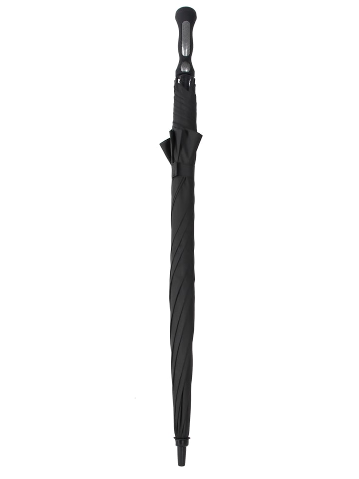 COFI 1453 Teleskop Regenschirm Schwarz ø130 cm in Schwarz günstig kaufen 130 cm