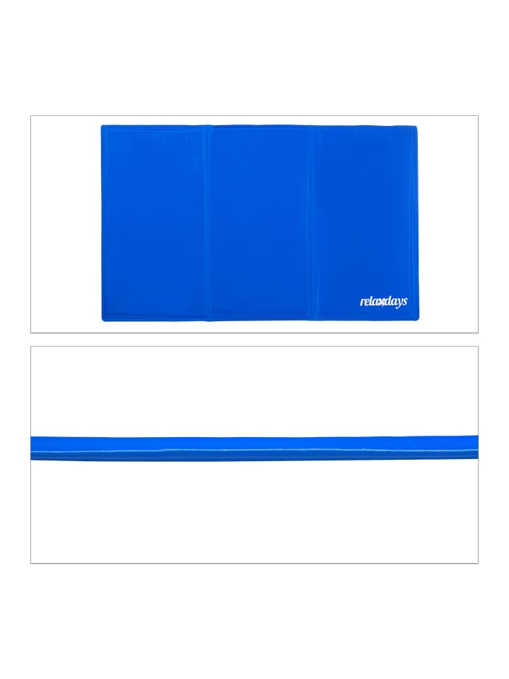 relaxdays Kühlmatte Hund in Blau - (B)60 x (T)100 cm günstig kaufen onesize