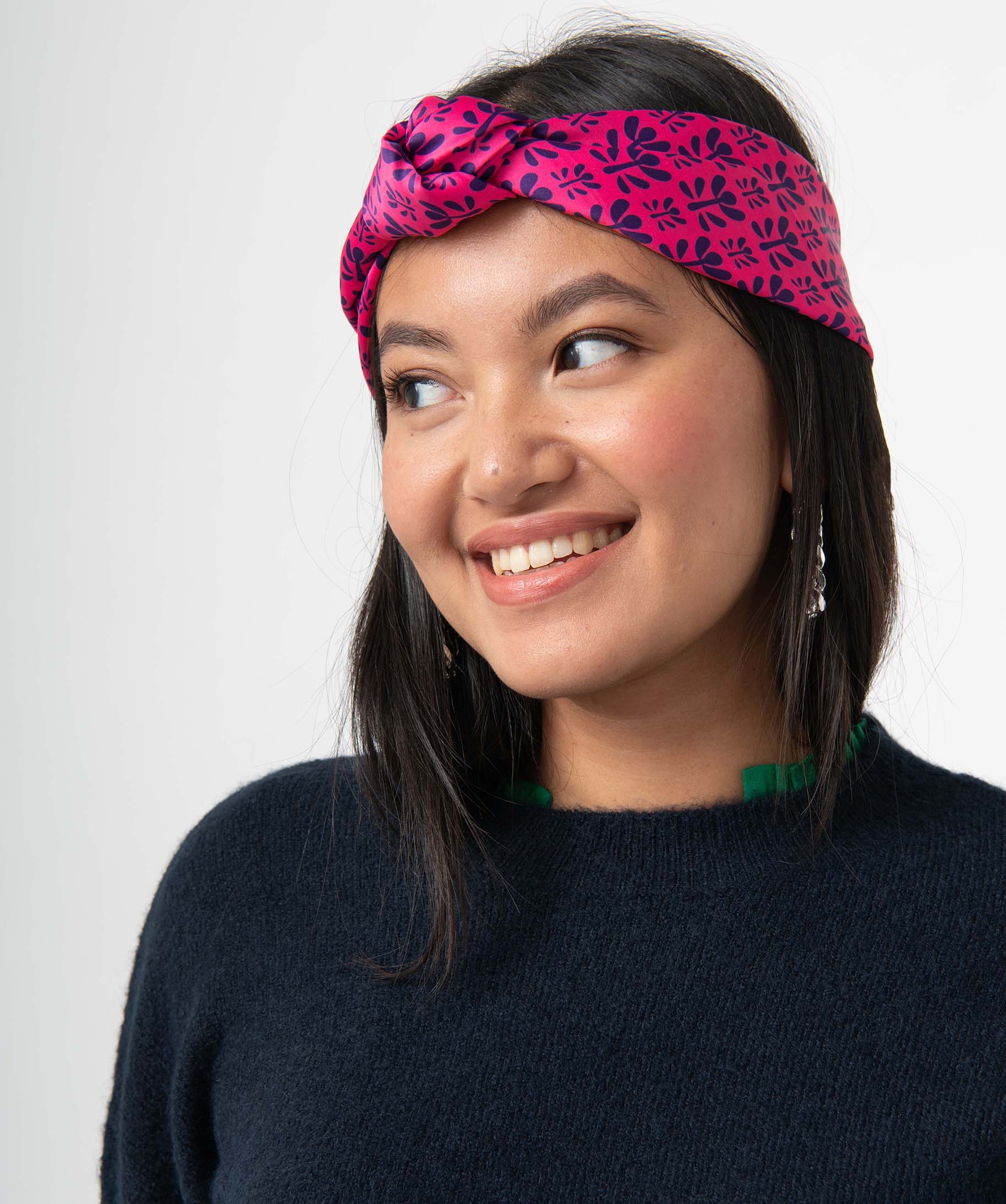 Foulard femme - Emballage cadeau - Furoshiki matière satinée rose | GEMO