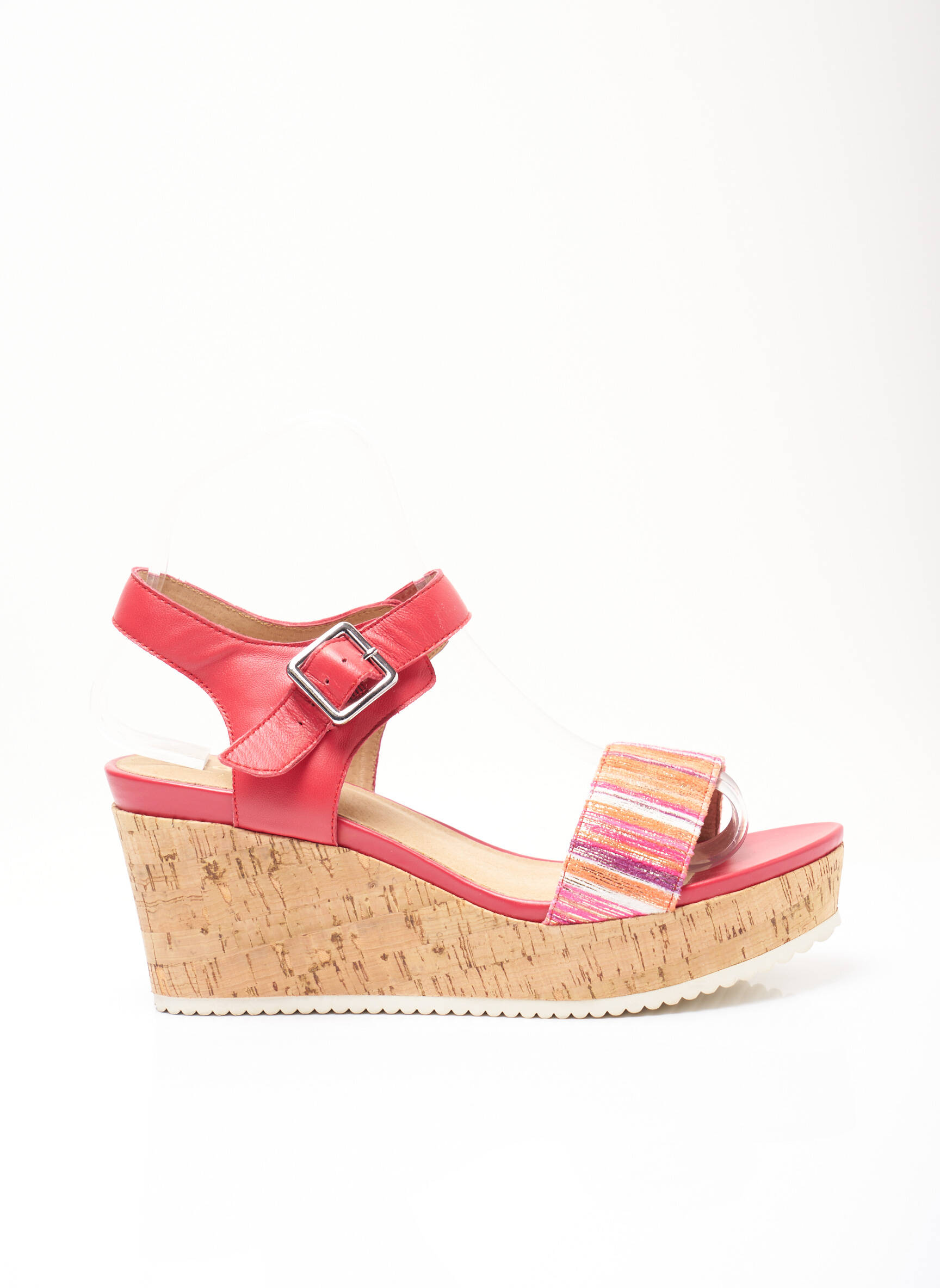Karston Sandales Nu Pieds Femme couleur rouge
