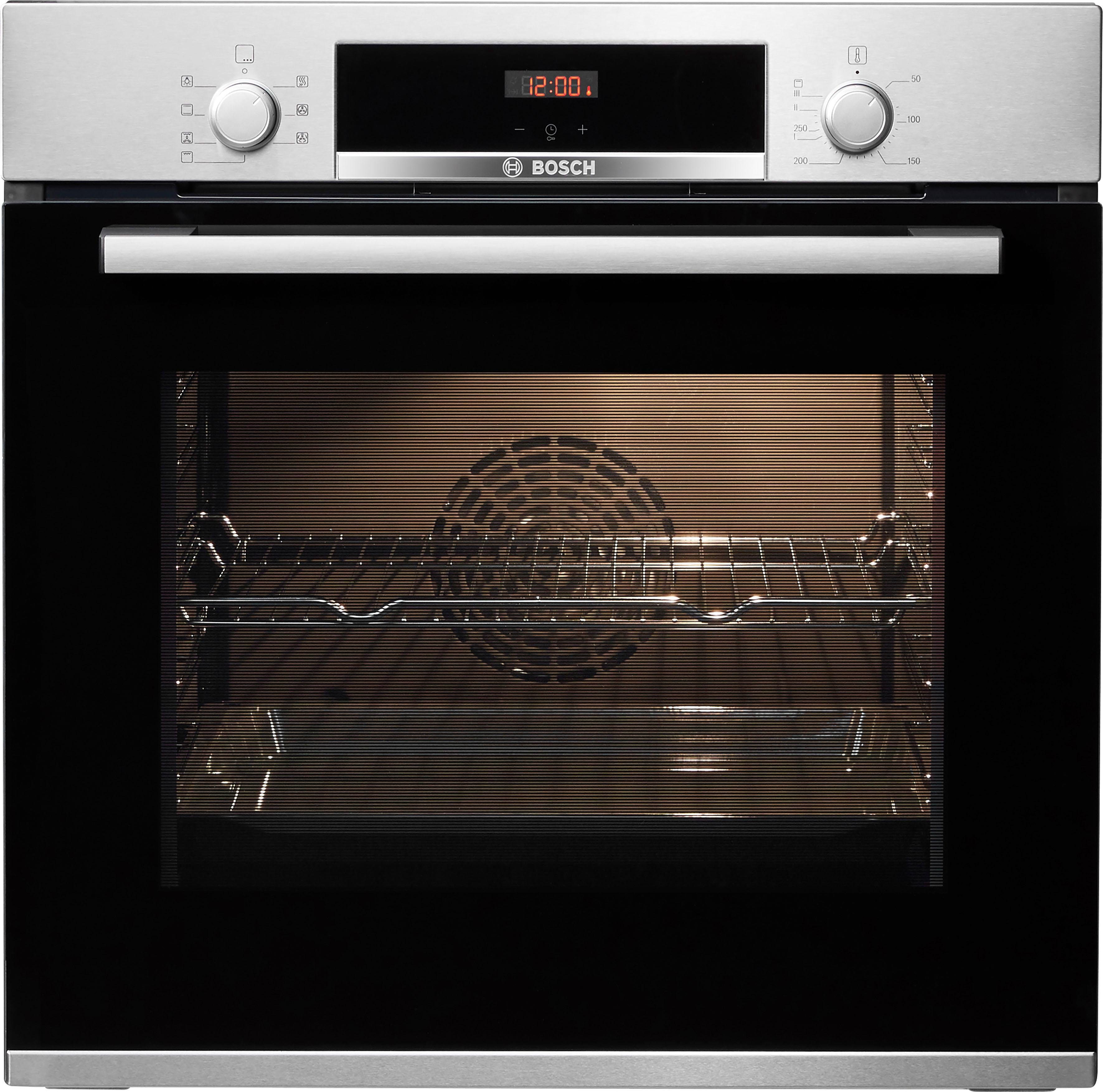 BOSCH Einbaubackofen 4 HBA533BS1, mit Teleskopauszug nachrüstbar, ecoClean Direct