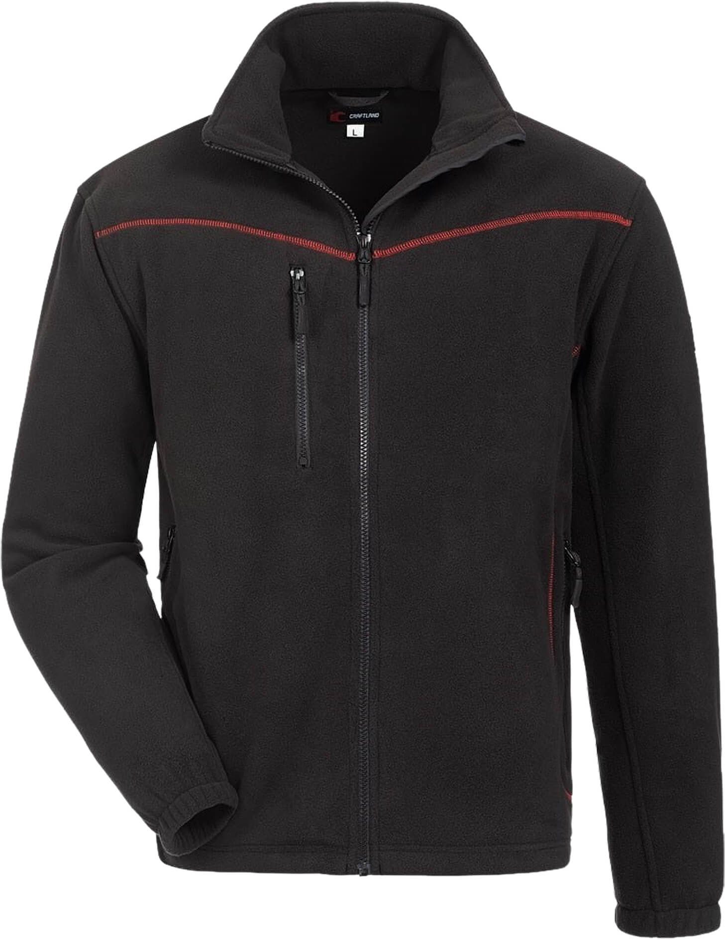Craftland Arbeitsjacke Fleecejacke Skua schwarz