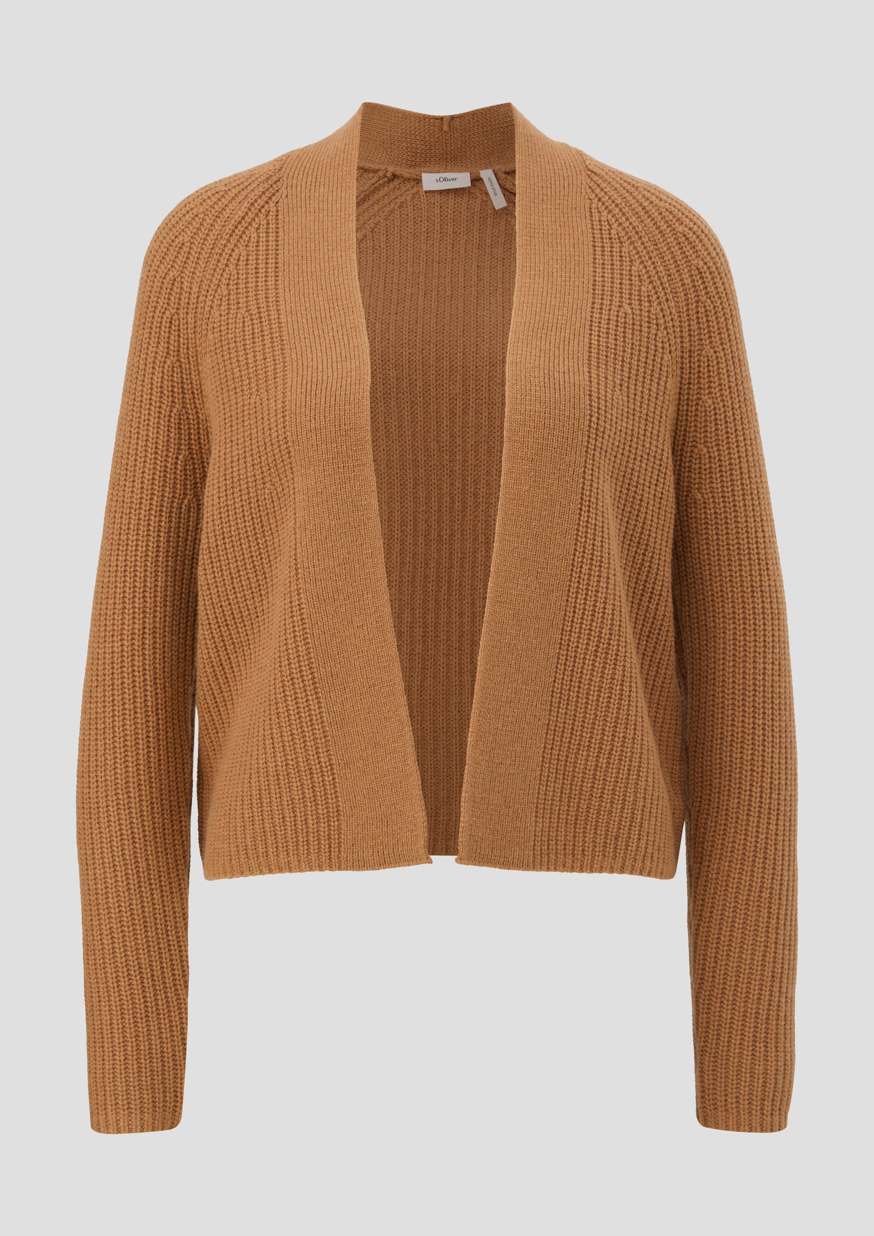 Kurzer Cardigan aus Wollmix  2136083-1803
