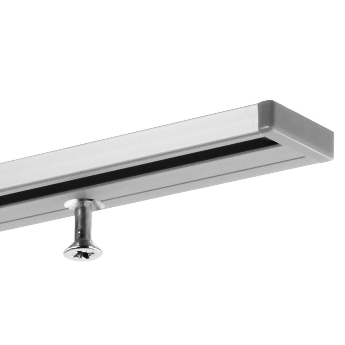 Gardinenschiene Vorhangschiene in Aluminium, 1-läufig, Speditionsversand, Gardineum, 1-läufig