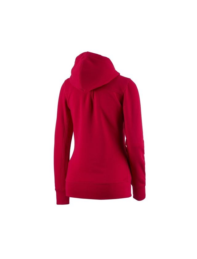 e.s. Hoody-Sweatjacke poly cotton, Damen
