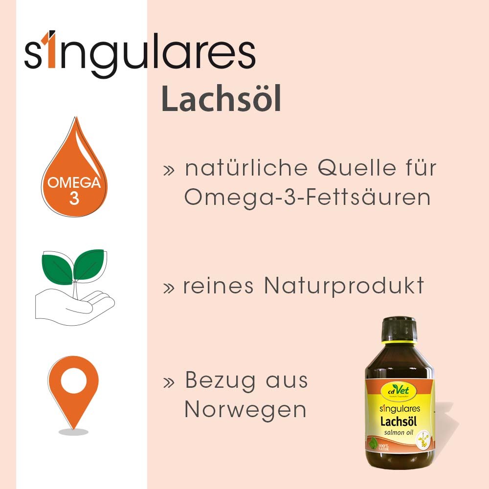 Singulares Ergänzungsfutter & Aufzucht Singulares Lachsöl