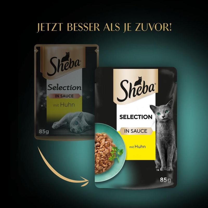 Sparpaket Sheba Varietäten Frischebeutel 56 x 85 g
