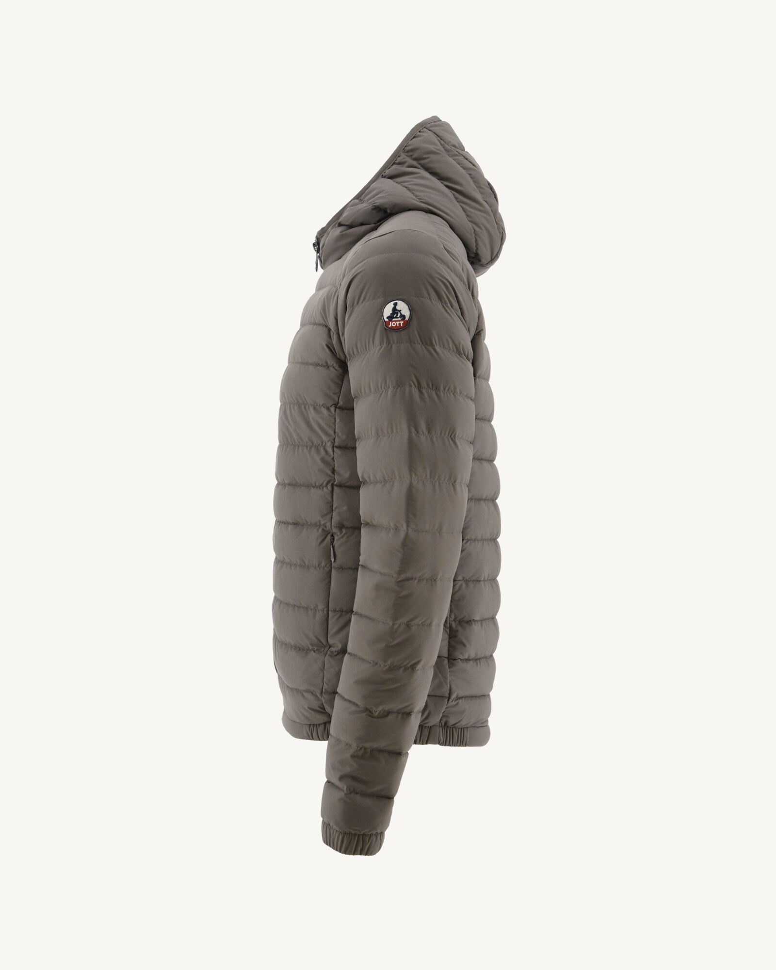 Doudoune légère à capuche Taupe Lenny