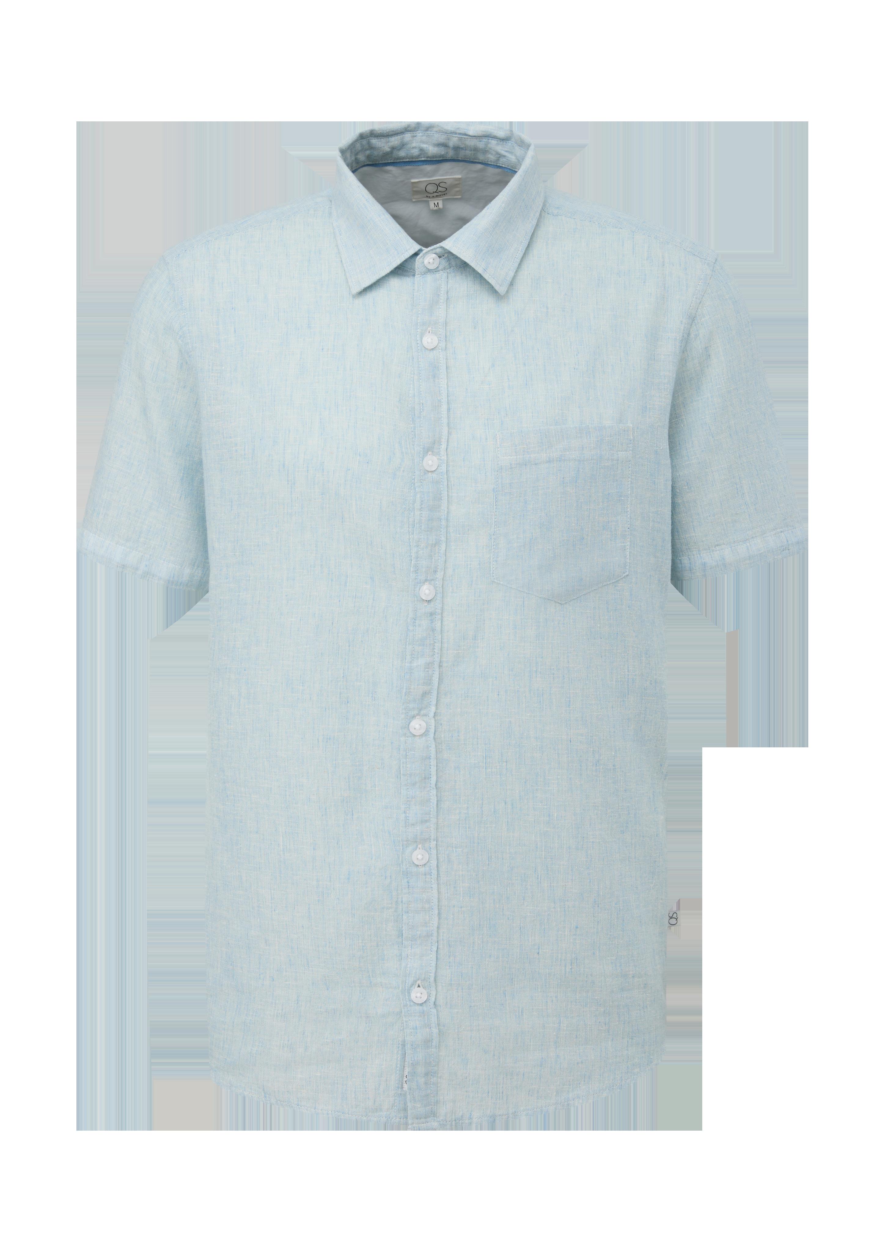 Kurzarmhemd aus Leinenmix  2127157-51W0