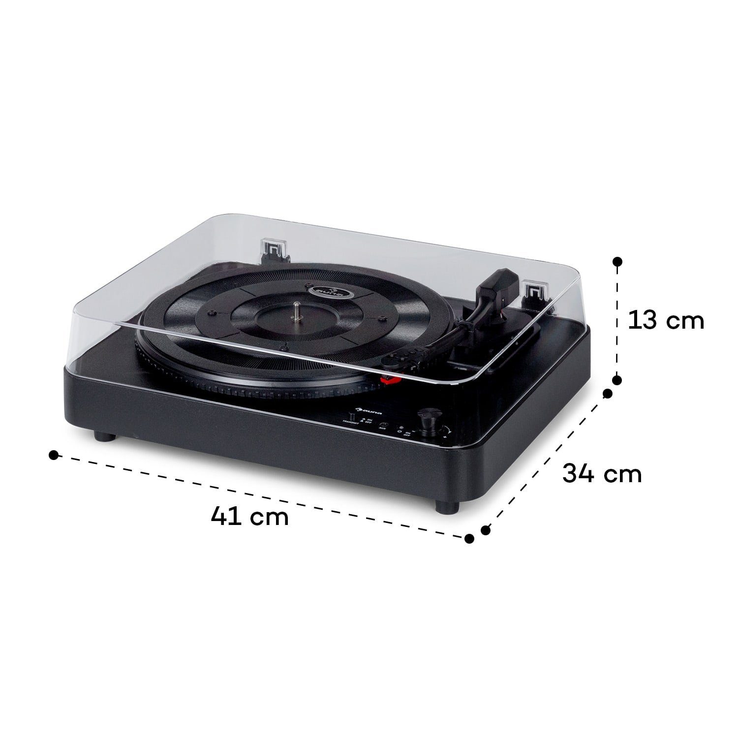 Auna TT-Classic Light Plattenspieler (Riemenantrieb, Bluetooth, Schallplattenspieler mit Lautsprecher Vinyl Plattenspieler)