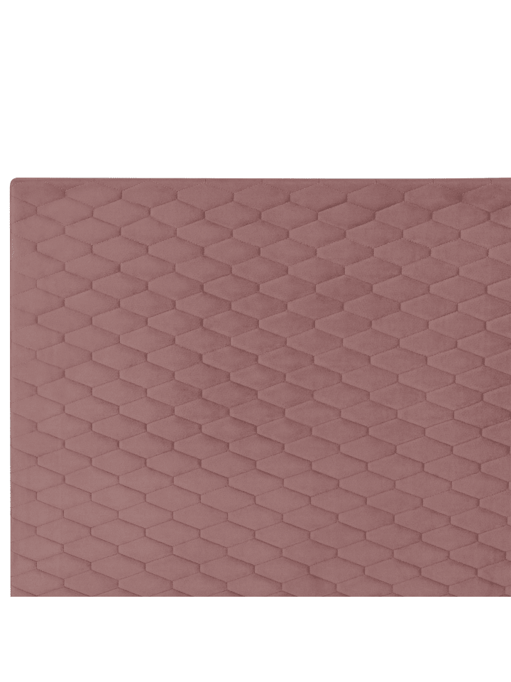 Beliani Doppelbett BAYONNE in Rosa/Dunkler Holzfarbton - (W) 191 x (H) 121 x (L) 212 cm günstig kaufen onesize