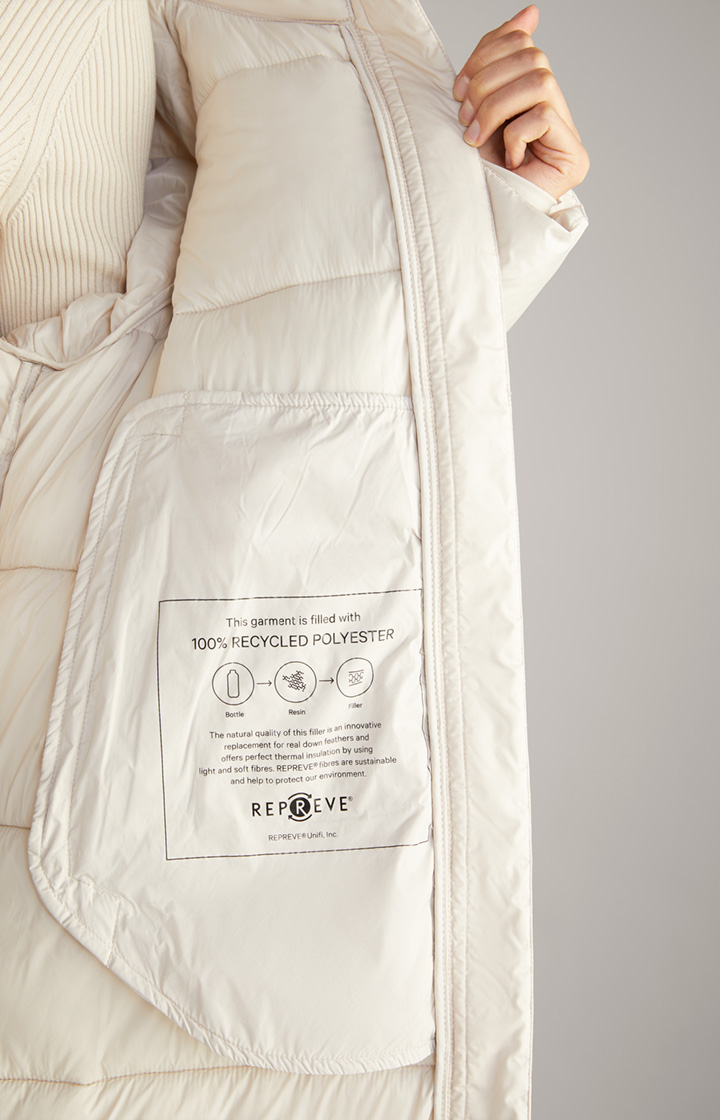 Steppmantel in Offwhite