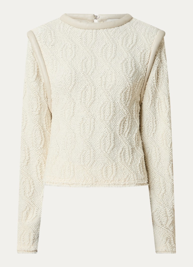 Maglione Isabel Marant Ladiva a maglia grossa in misto lana con dettagli in agnello