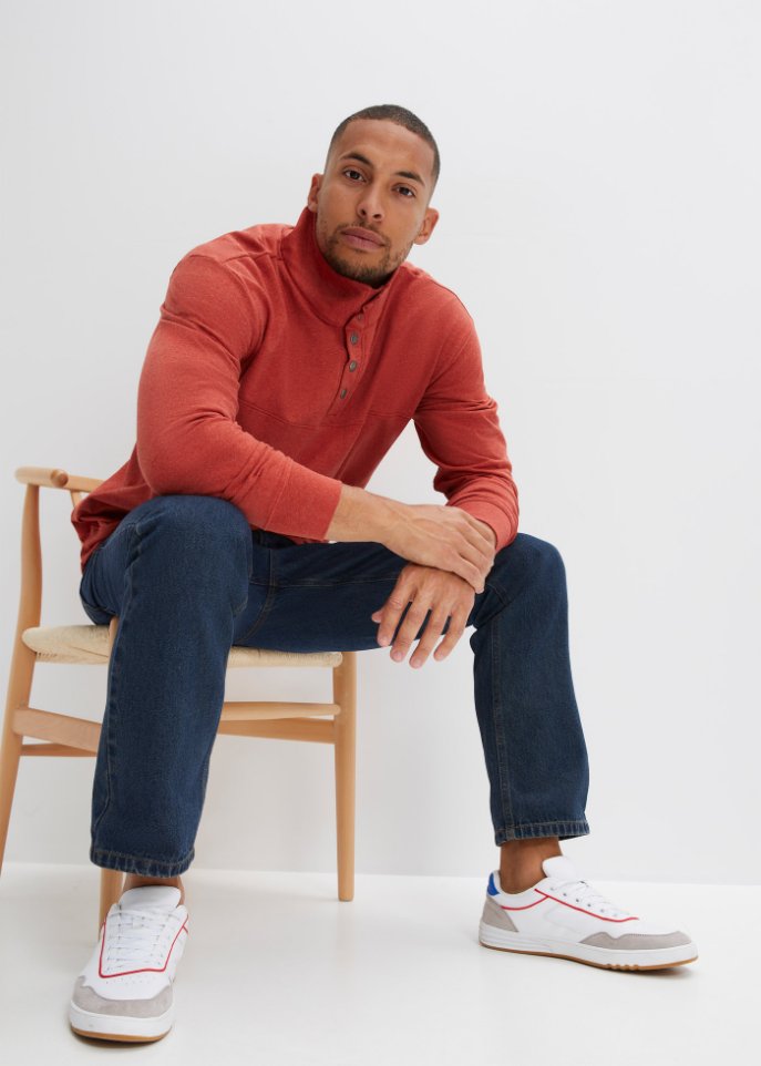 Sweatshirt mit recyceltem Polyester, Loose Fit