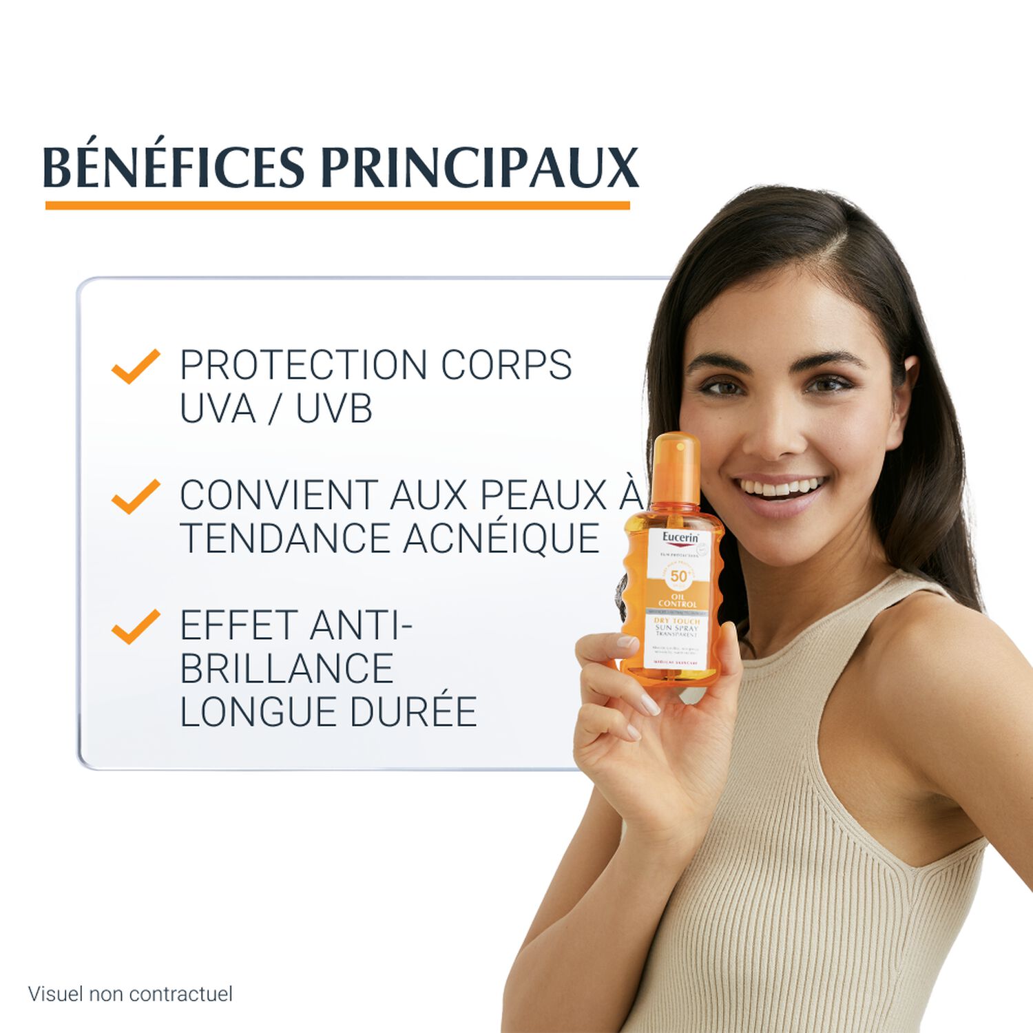 Eucerin Sun Sensitive Protect SPF50+ Spray Transparent Peaux Sensibles