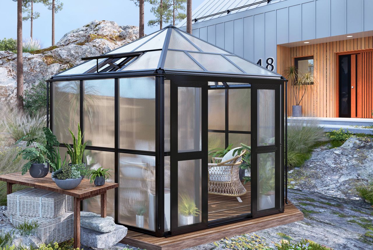 HC Home & Living Wintergarten/Sommergarten haus, Gartenpavillon, ca. 390 x 343 x 290 cm