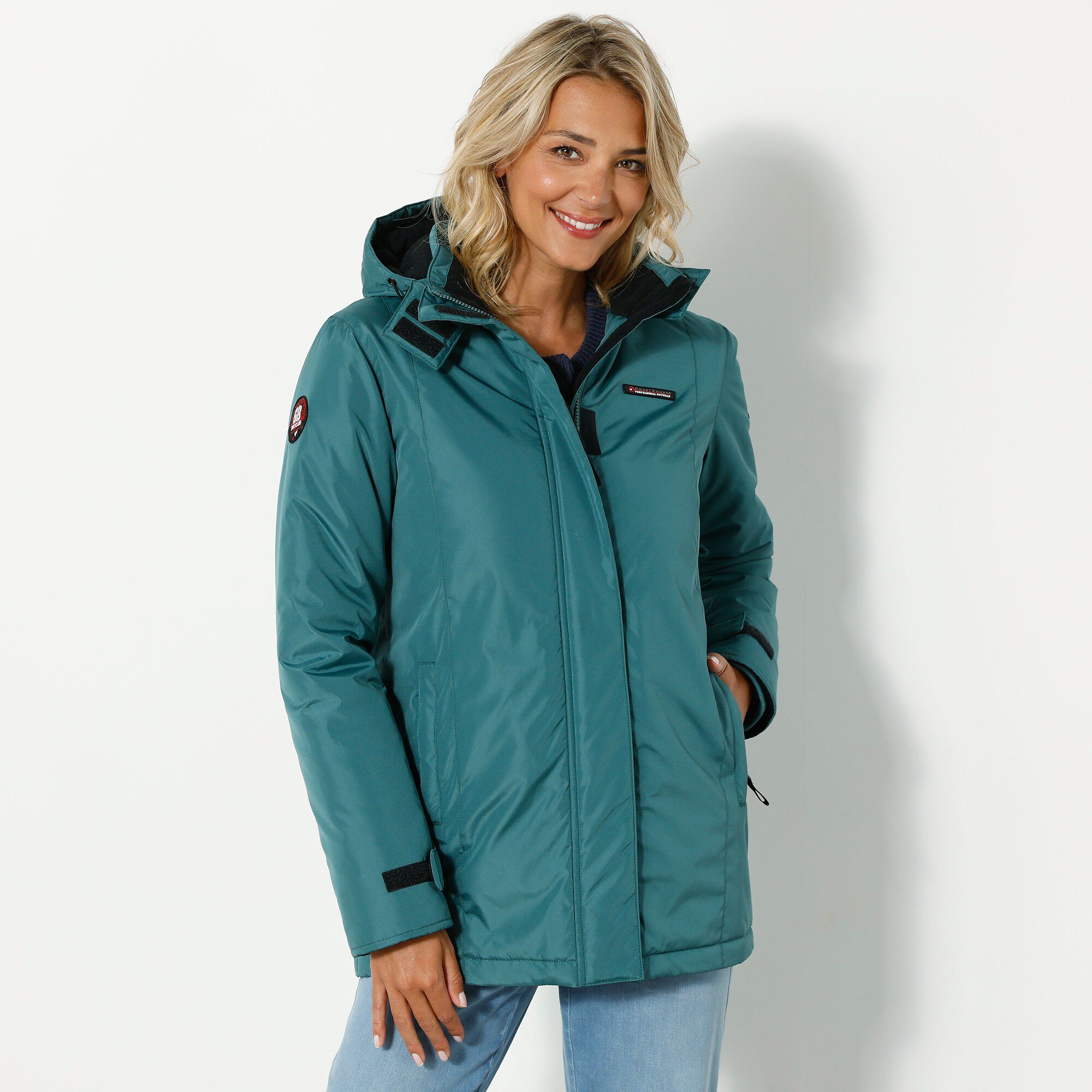 Parka imperméable doublée polaire unie