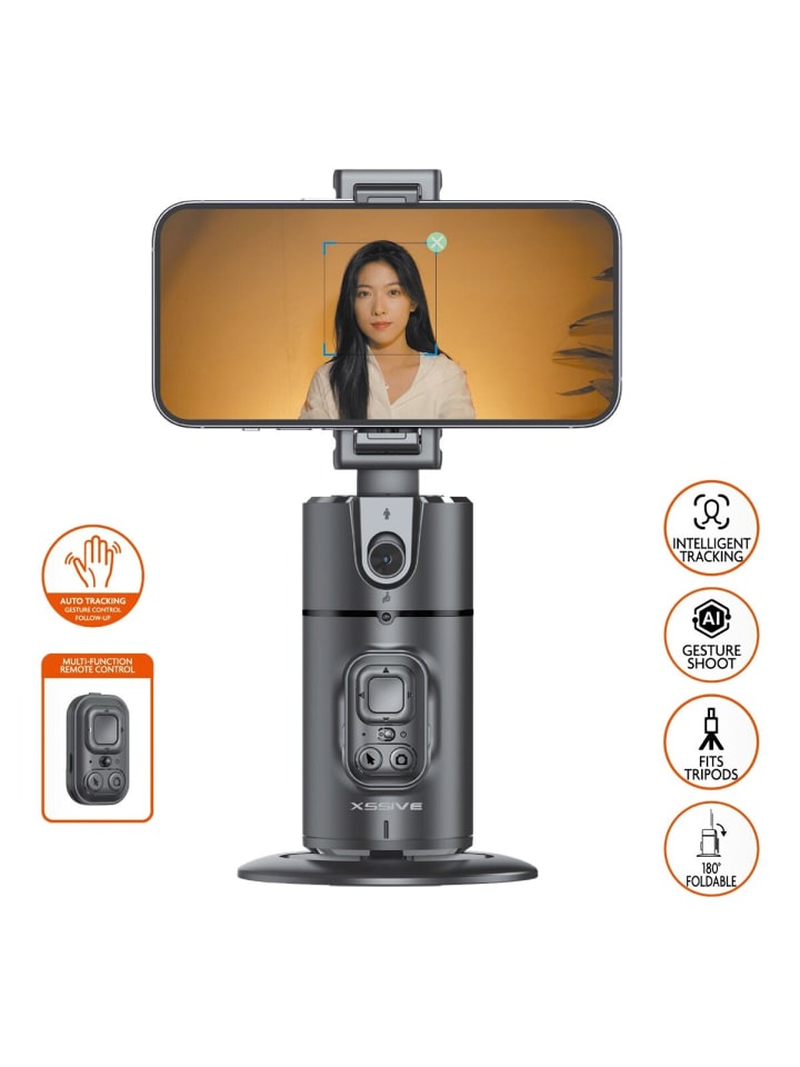 COFI 1453 Xssive AI Gesichtsverfolgung Desktop Selfie Stick XSS-FT02 in Schwarz günstig kaufen onesize