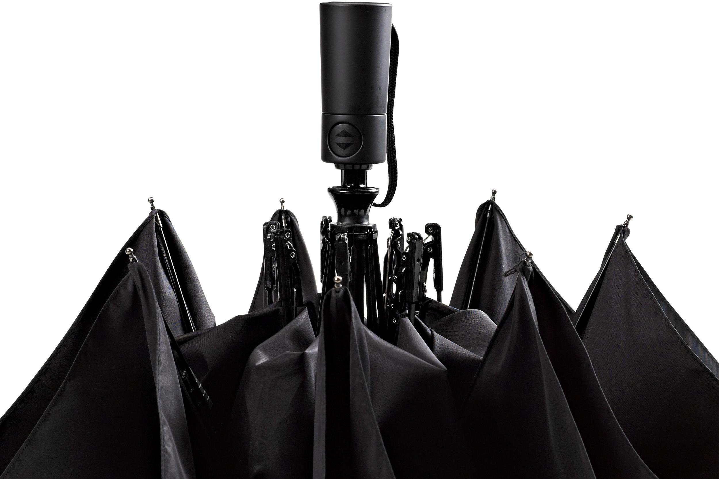 EuroSCHIRM® Taschenregenschirm Automatik 3020, schwarz