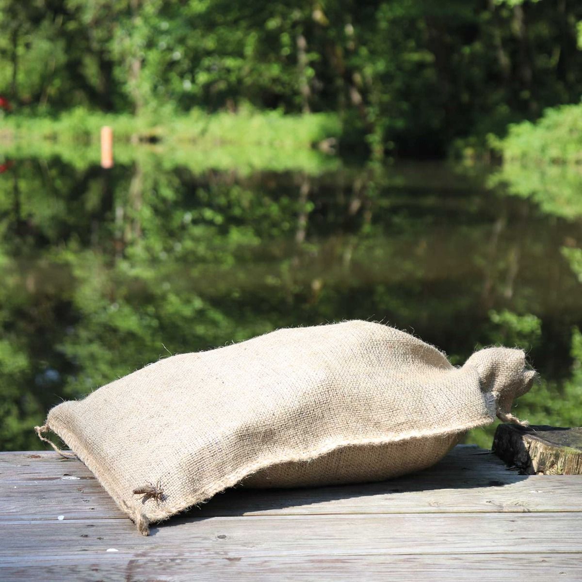 Jute Sandsack mit Bindeband 20kg