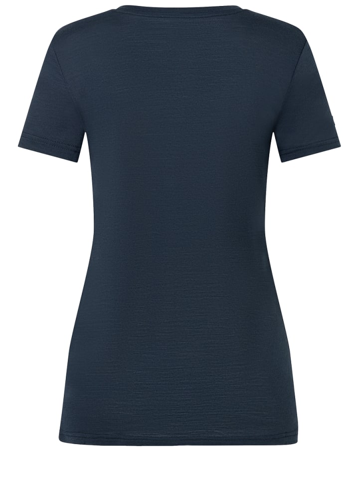 super.natural Merino T-Shirt OCTOPUSSY in blau günstig kaufen XS