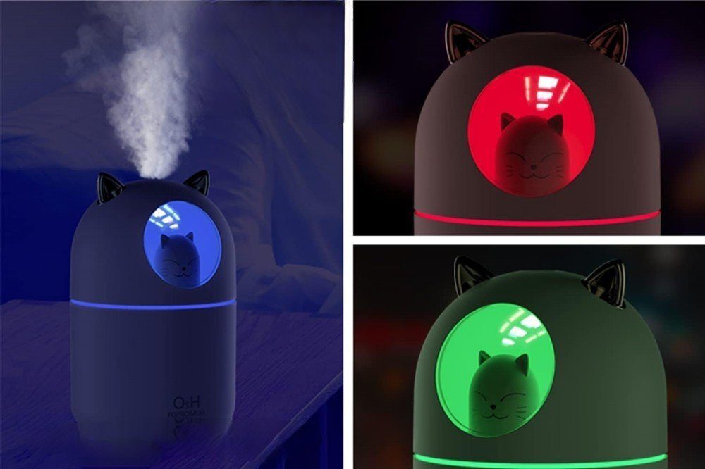 MOUTEN Diffuser Tragbarer kleiner Luftbefeuchter, 300 ml Mini Cool Mist