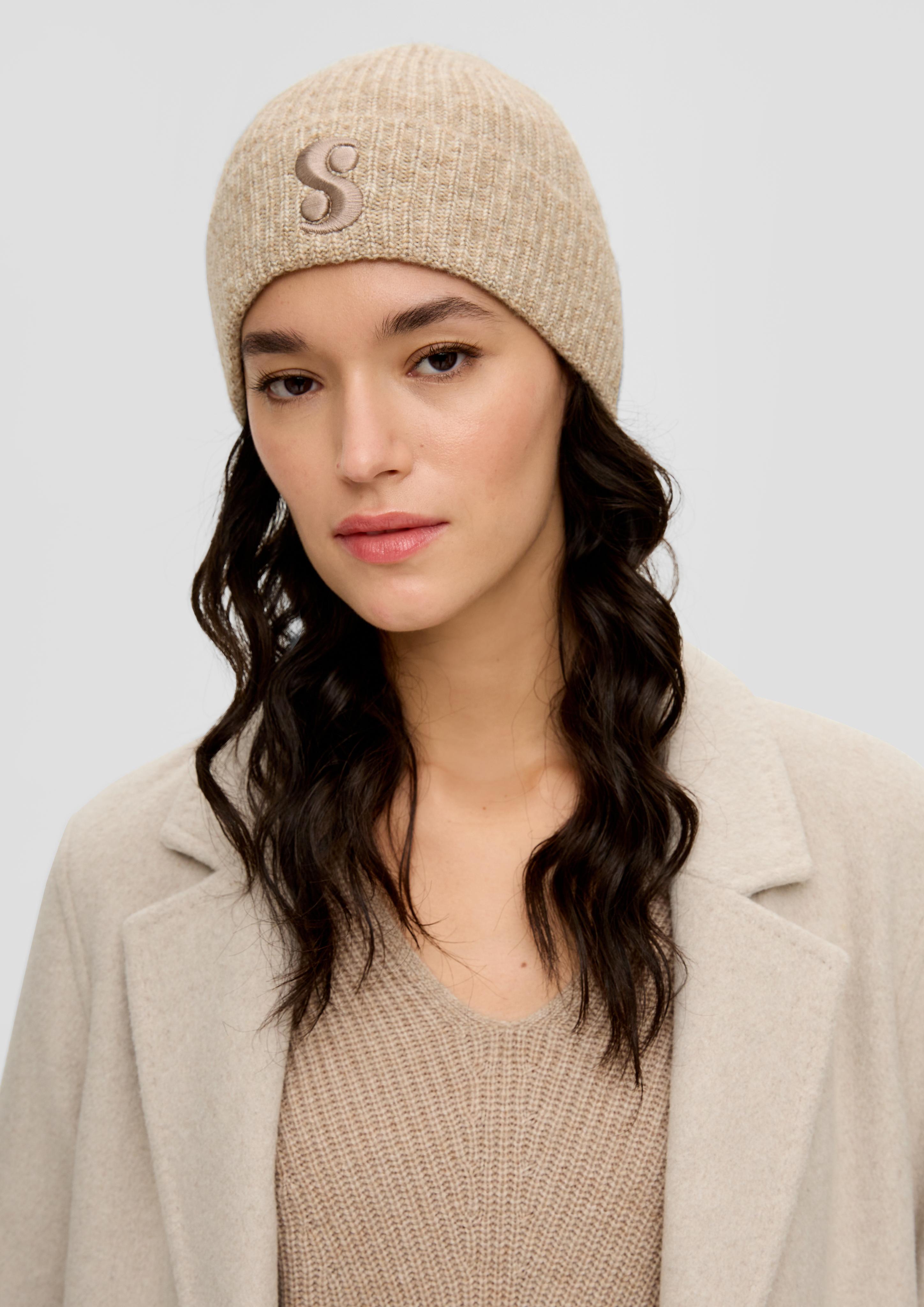 Strickmütze mit Logo-Stickerei  2133586-82W2