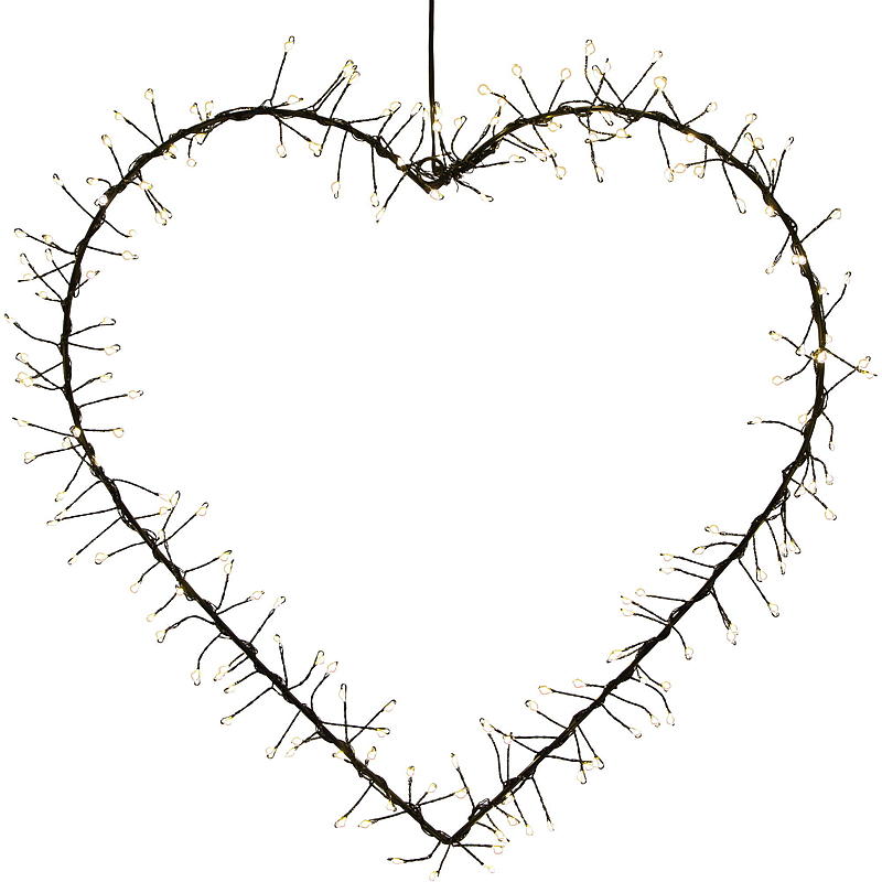 Home String hjerte 40 cm 200 LED