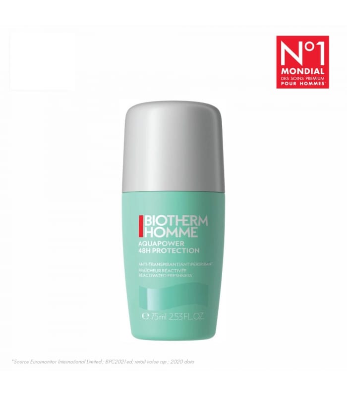 BIOTHERM-AQUAPOWER DEODORANT ROLL-ON-Déodorant anti-transpirant Roll-On homme