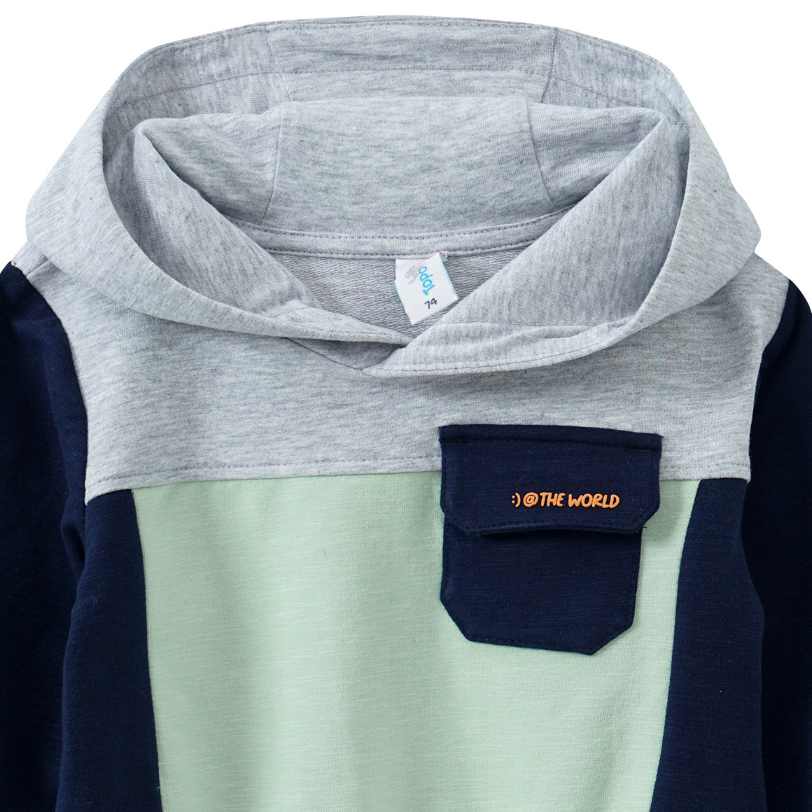 Baby Hoodie mit Brusttasche