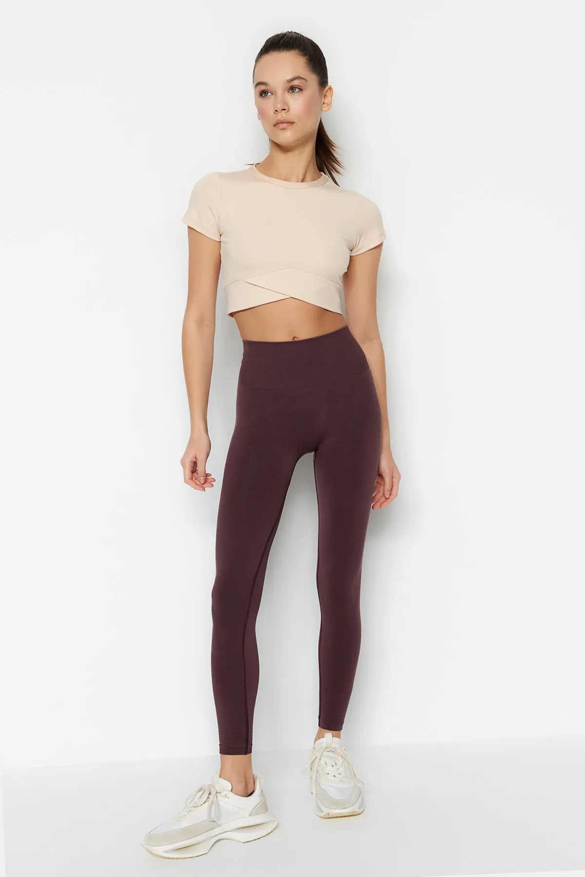 Jerf  Sport-Leggings - Beige - Hoher Bund