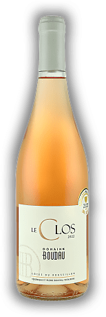 Domaine Boudau, Côtes du Roussillon, Grenache Noir, Syrah, Le Clos Rosé AOP, 2022, Süd-Frankreich  Domaine Boudau, Côtes du Roussillon, Grenache Noir, Syrah, Le Clos Rosé AOP, 2022, Süd-Frankreich  Ein feiner und harmonischer Rosé.  Jahrgang 2022 - 0