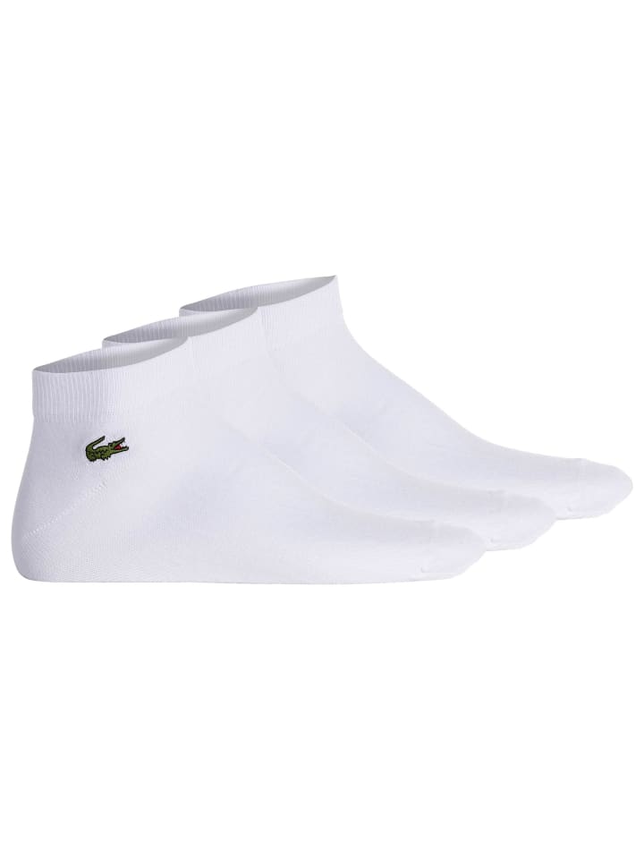 Lacoste Socken 3er Pack in Weiß günstig kaufen