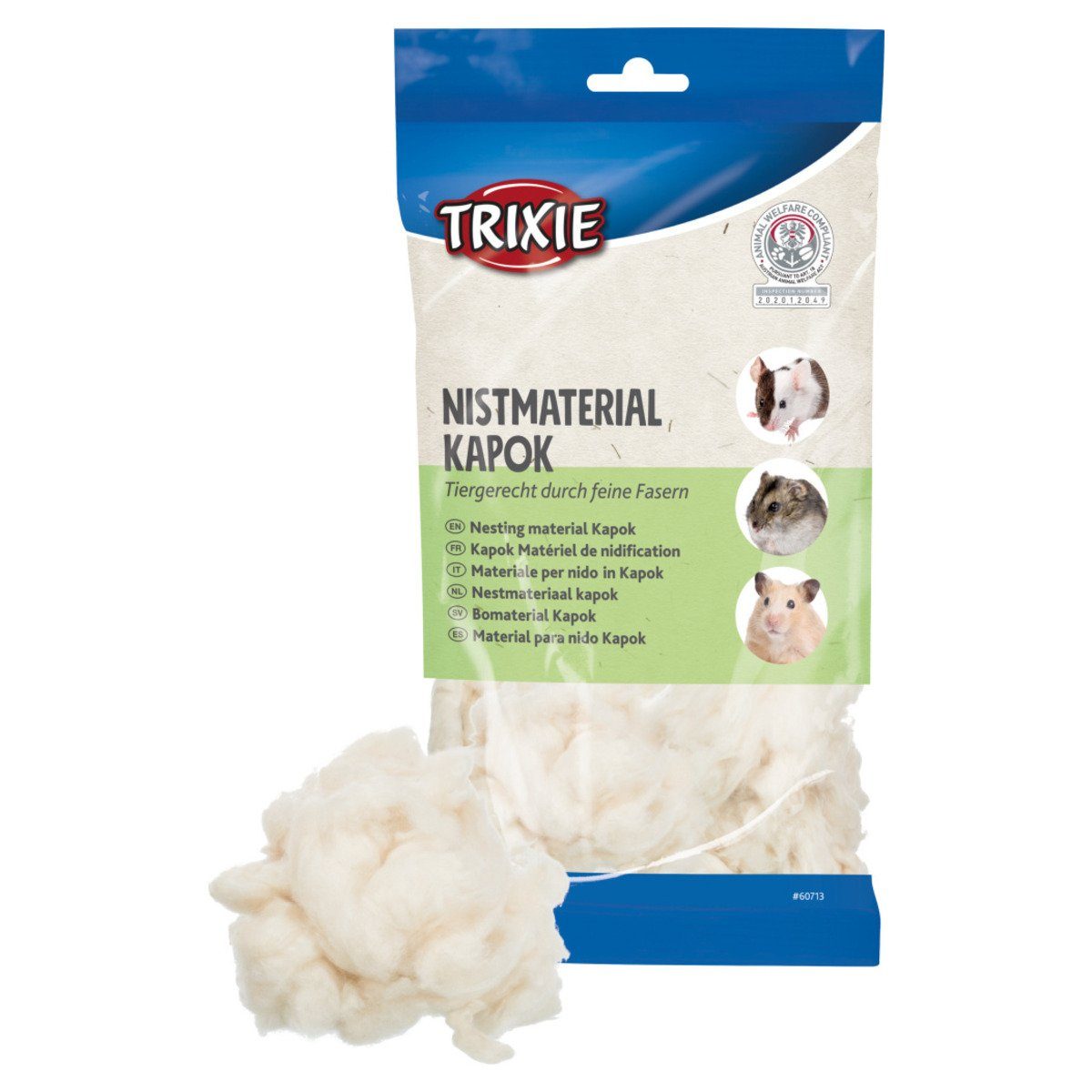 TRIXIE Vogelkäfig Nistmaterial, Kapok für Vögel