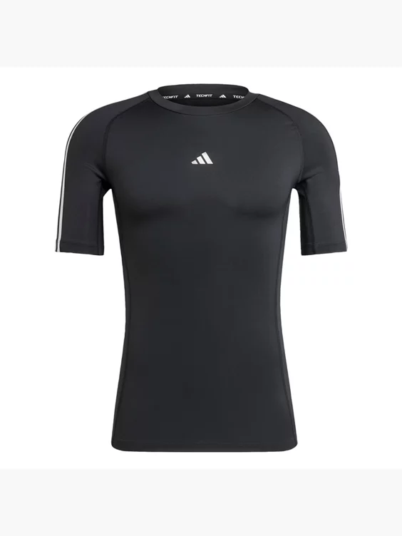 adidas TECHFIT Compression Training 3-Streifen T-Shirt
