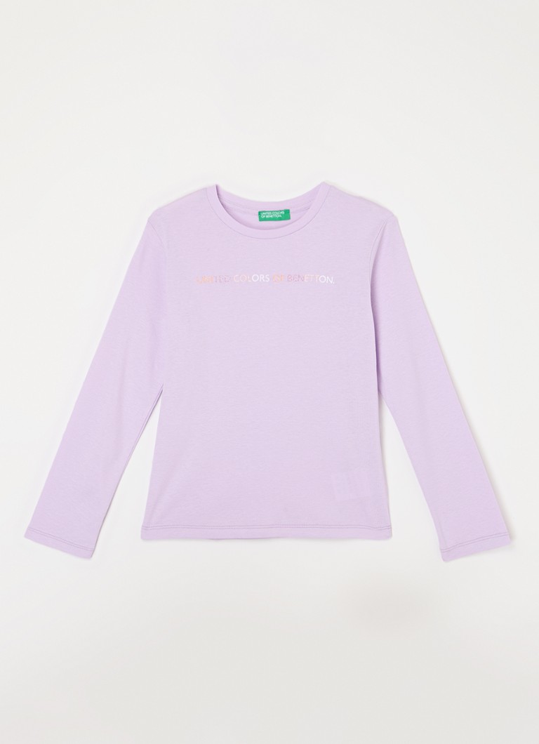 Benetton košulja dugih rukava s logotipom i šljokicama