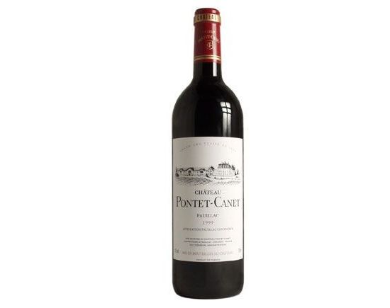 Chateau Pontet- Canet Rouge 1999 Bordeaux Pauillac