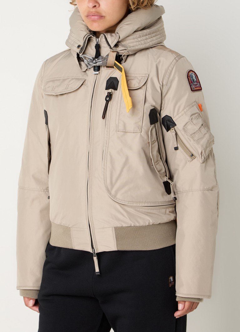 Blouson aviateur matelassé en duvet Parajumpers Gobi avec capuche