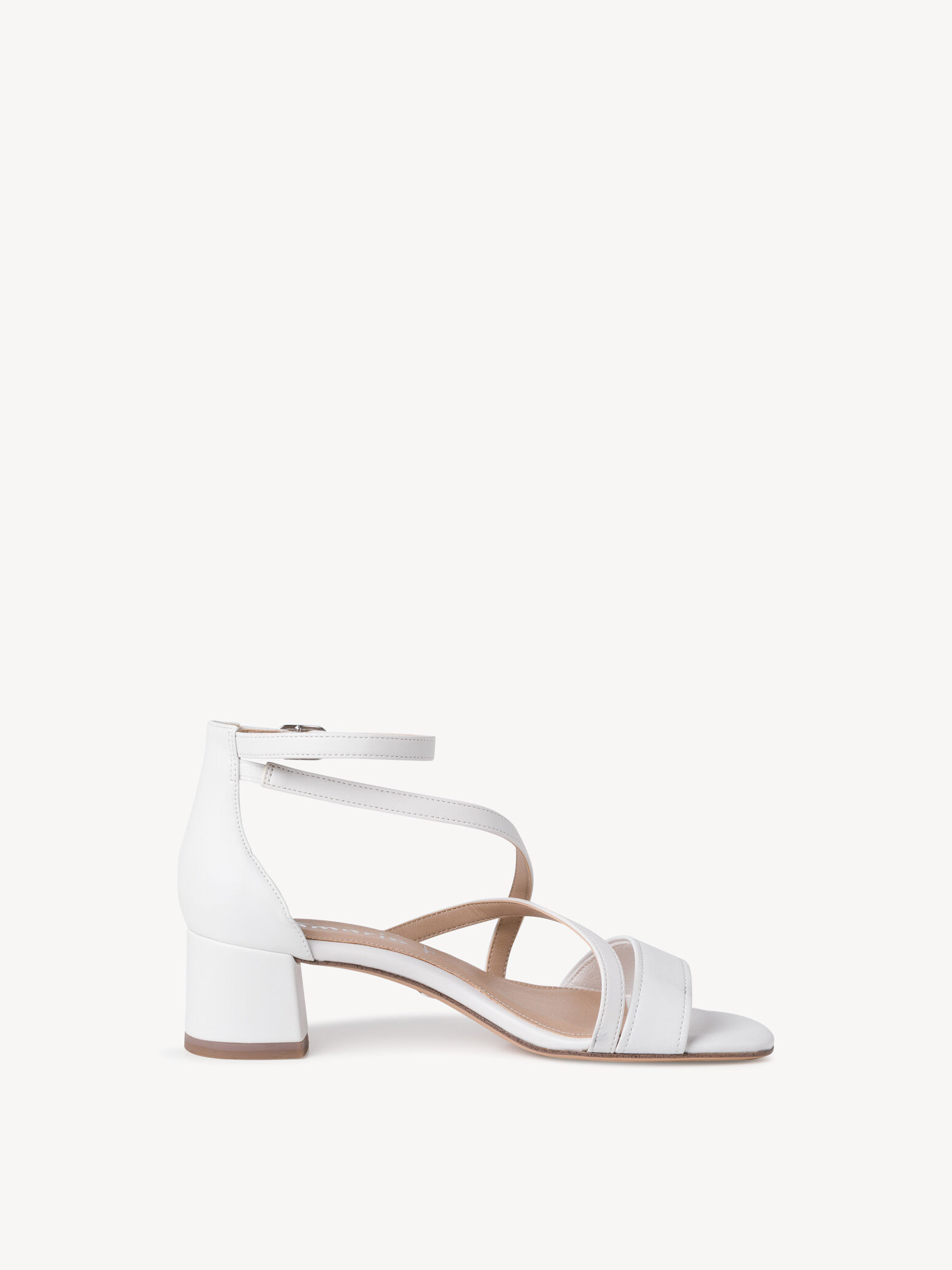 Sandale à talon - blanc