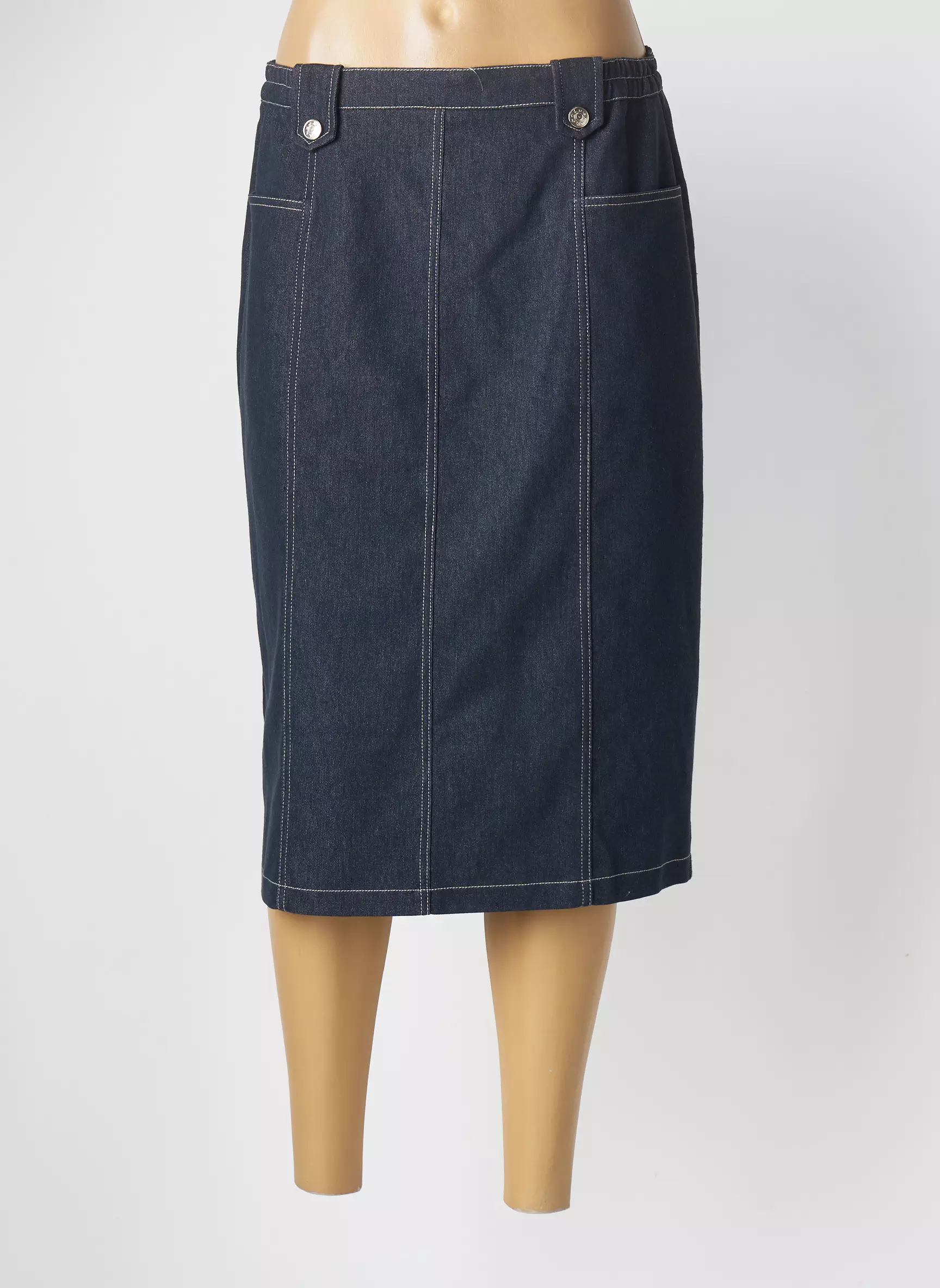 20 20 Jupes Mi Longues Femme couleur bleu